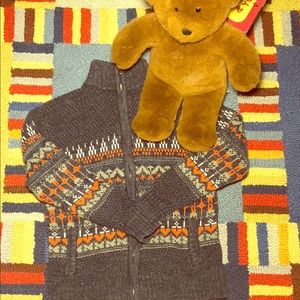 Cherokee boys mock neck cardigan